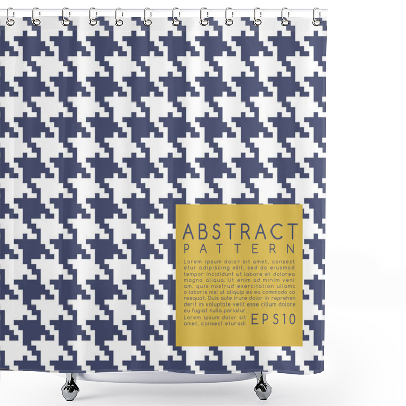 Personality  Fabric Pattern : Hounds Tooth : Vector Illustration Shower Curtains