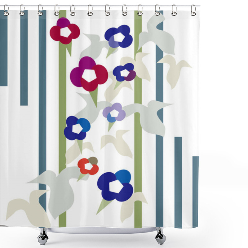 Personality  Morning Glory Shower Curtains