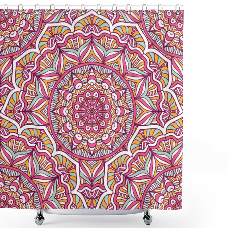 Personality  Ethnic Floral Seamless Pattern Shower Curtains