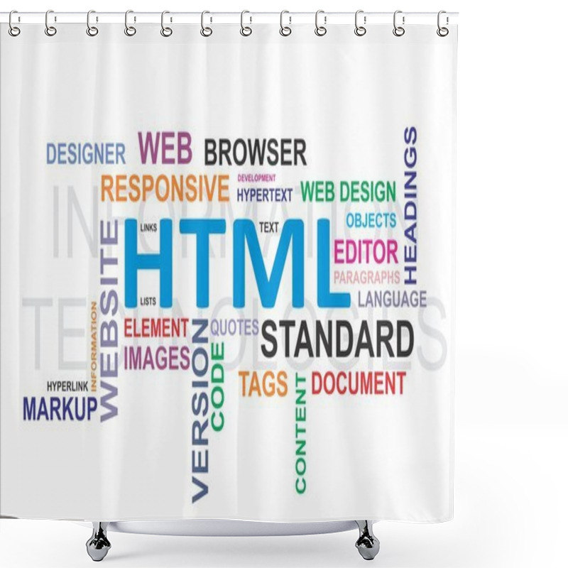 Personality  Word Cloud - Html Shower Curtains