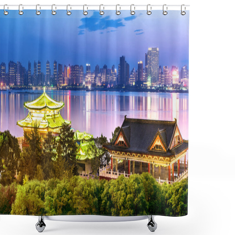 Personality  Chinese Classical Architecture Shower Curtains