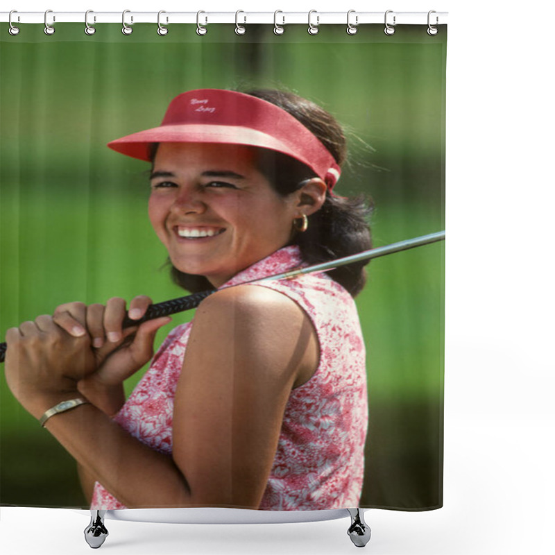 Personality  Nancy Lopez Professional Golfer Shower Curtains