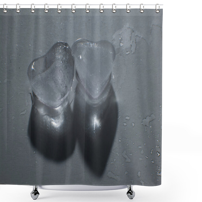 Personality  Hearts Of Ice Shower Curtains