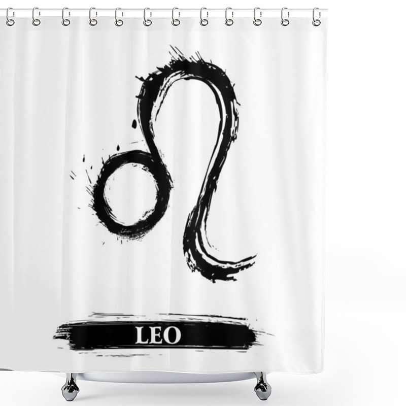 Personality  Leo Symbol Shower Curtains