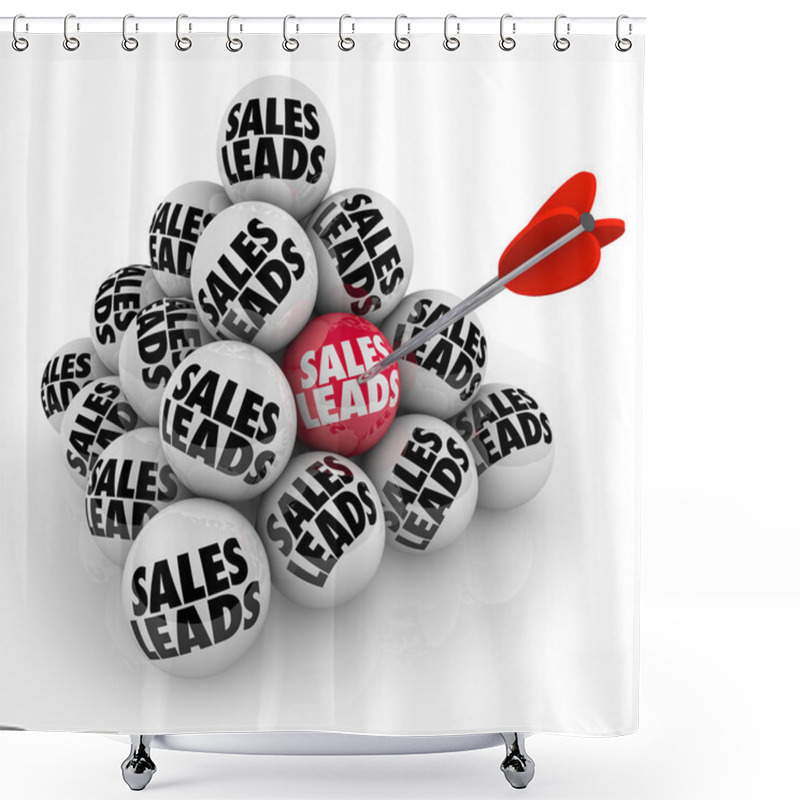 Personality  Sales Leads Pyramid Balls Shower Curtains