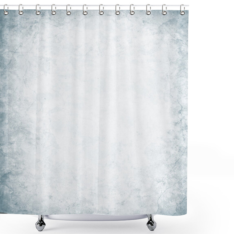 Personality  Gray And White Grunge Shower Curtains