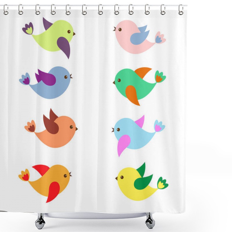 Personality  Spring Birds Shower Curtains