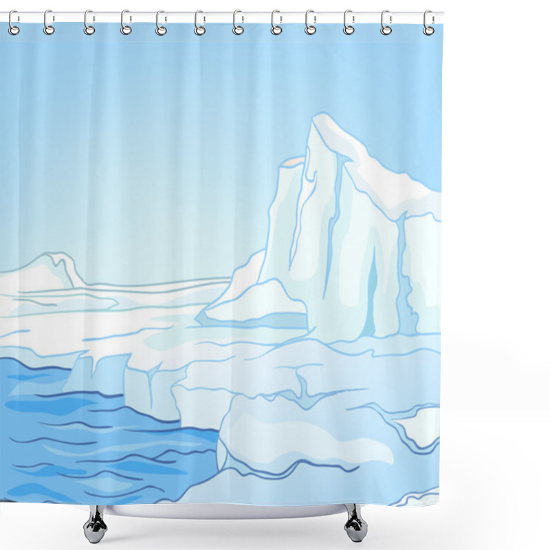 Personality  Cartoon Nature Landscape Arctic Shower Curtains