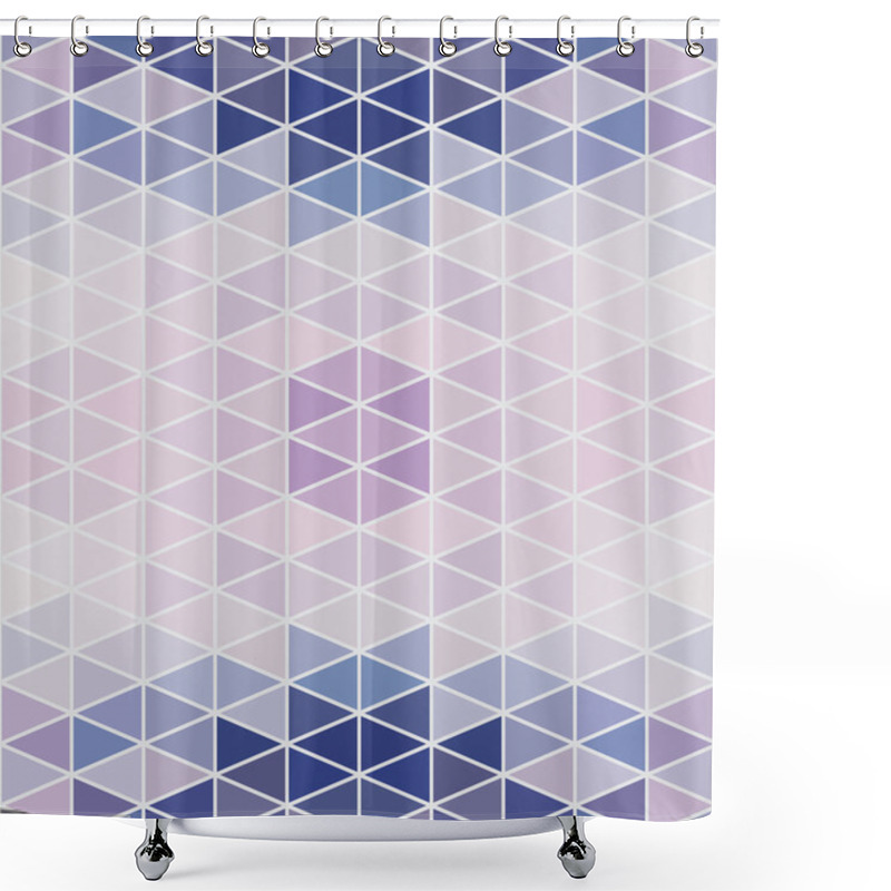 Personality  Pattern Geometric. Background With Triangles Shower Curtains