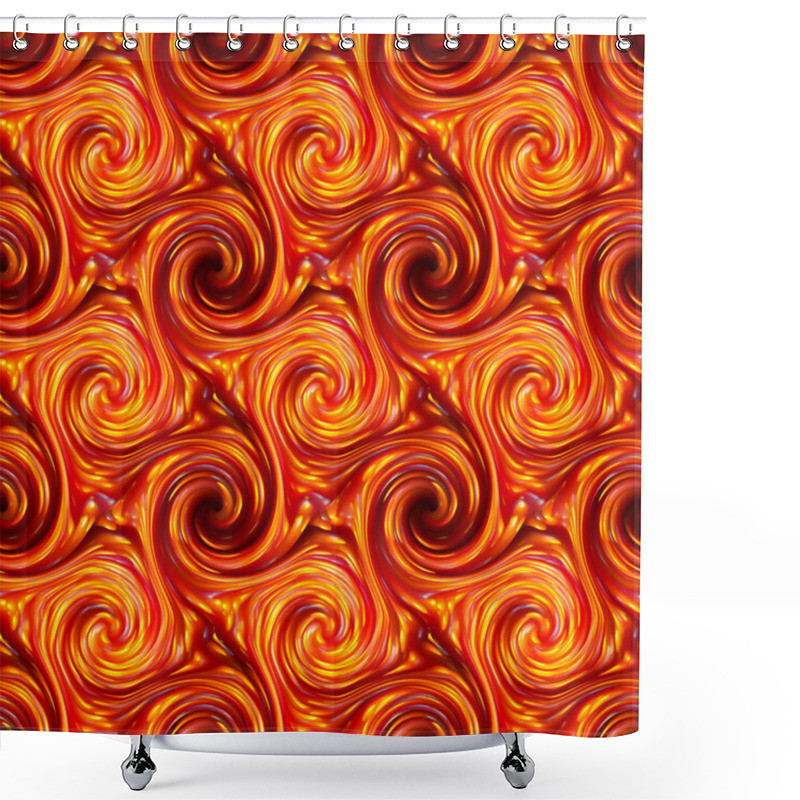 Personality  Seamless Twirls Abstract Shower Curtains