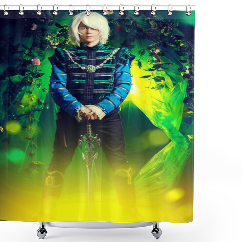 Personality  White Elf Shower Curtains