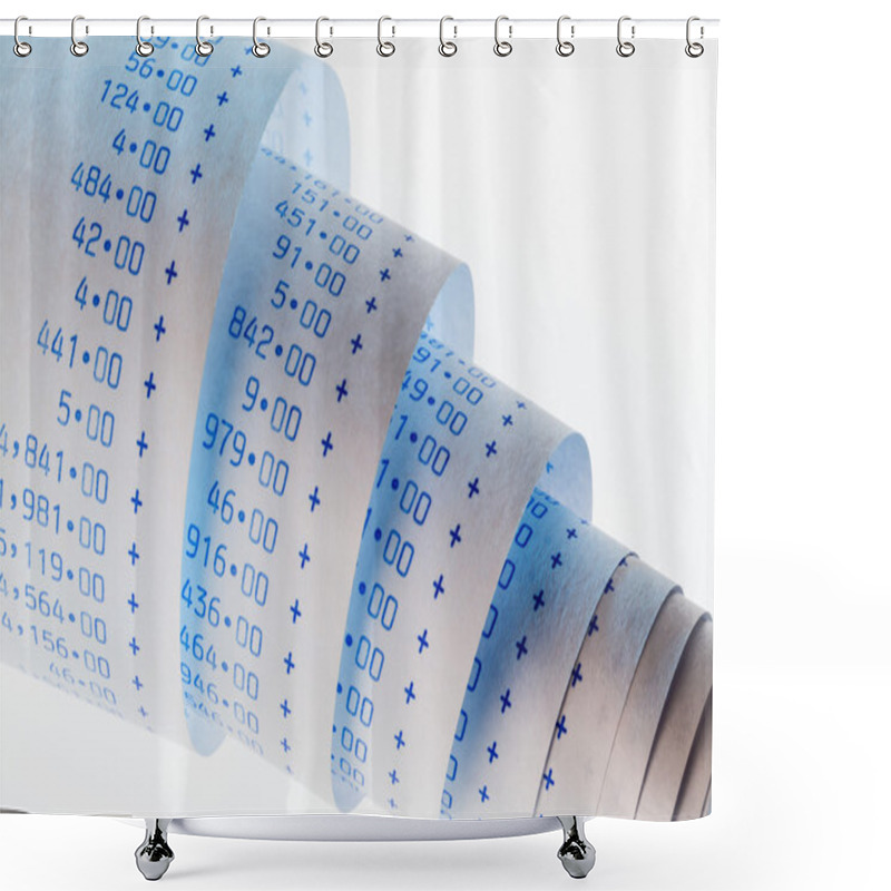 Personality  Computing Strips Of Calculator Shower Curtains