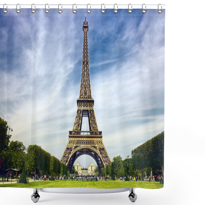 Personality  Beautiful Photo Of The Eiffel Tower In Paris Shower Curtains