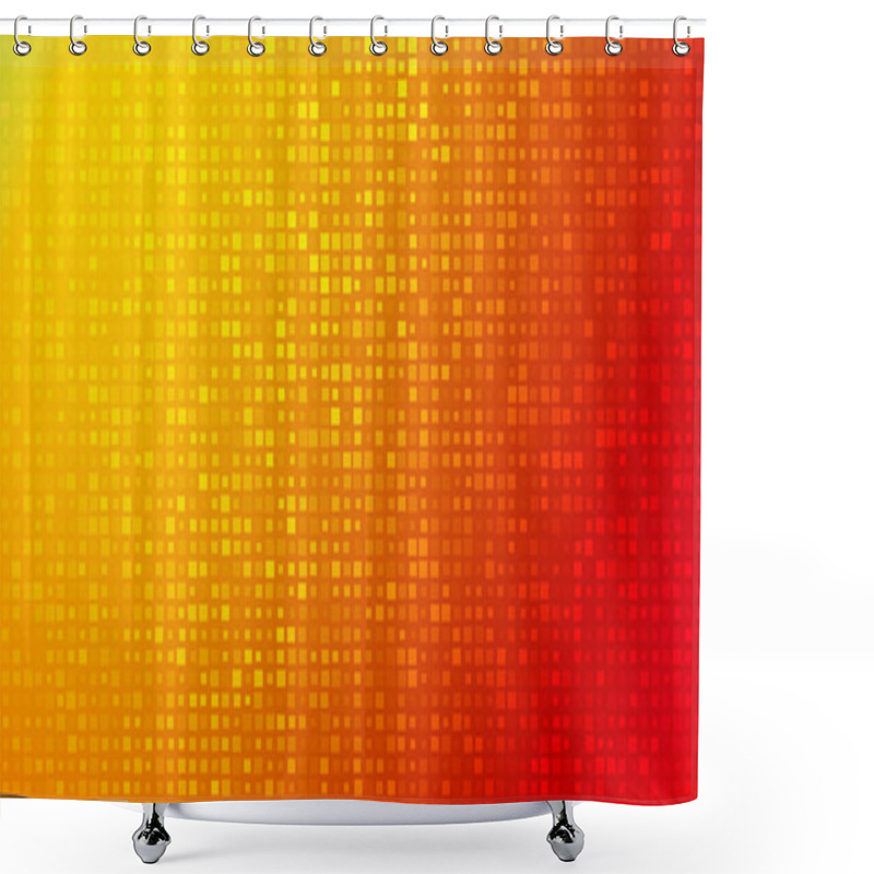 Personality  Abstract Background Of Very Small Squares Of Different Sizes Shower Curtains