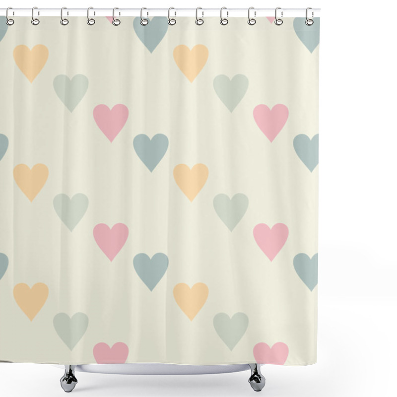 Personality  Set Of Simple Romantic Patterns Shower Curtains