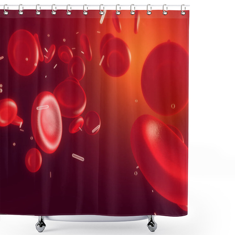 Personality  Red Blood Cells Shower Curtains