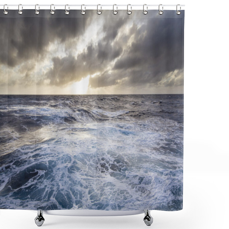 Personality  Stormy Seas Shower Curtains