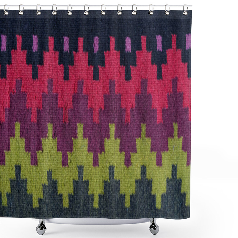 Personality  Motley Rough Woven Mat. Boho Chic Style Shower Curtains