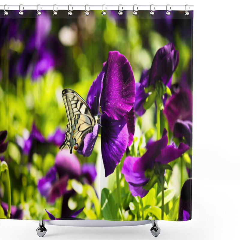 Personality  Spring Butterfly Shower Curtains