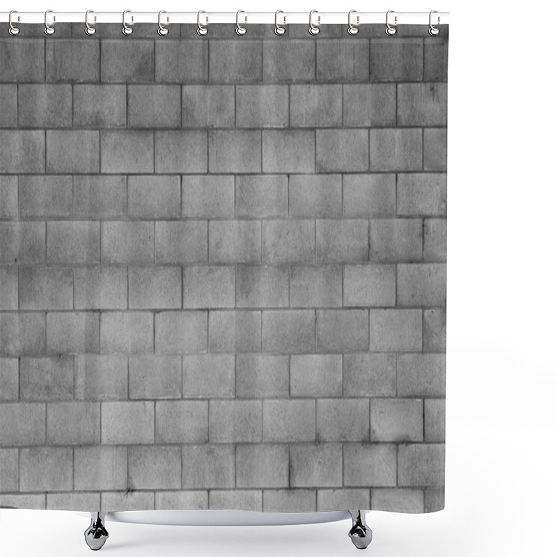 Personality  Blocks Bricks Wall Shower Curtains