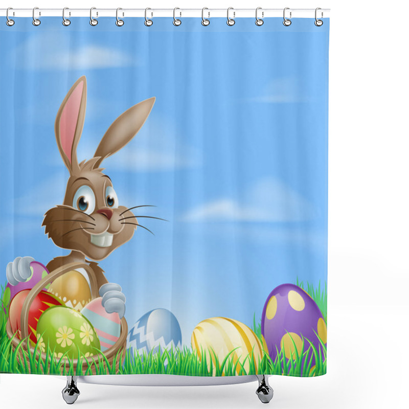 Personality  Easter Background Scene Shower Curtains