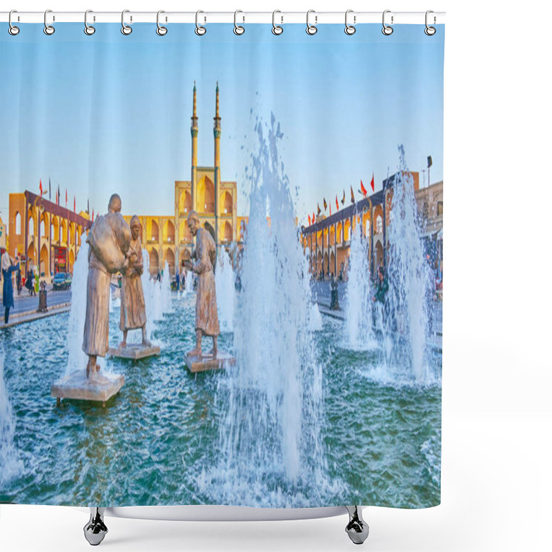 Personality  Beautiful Sculptures Of Yazd Shower Curtains