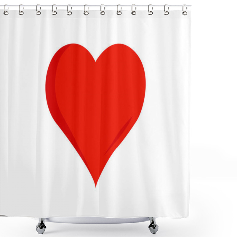 Personality  Read Love Heart Icon PNG Shower Curtains