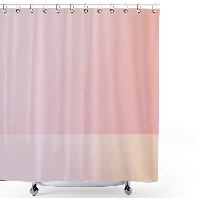 Personality  Soft Pink And Peach Gradient Minimalist Background Shower Curtains