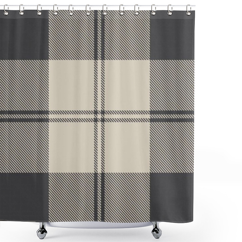 Personality  Brown Minimal Plaid Textured Seamless Pattern For Fashion Textiles And Graphics Shower Curtains