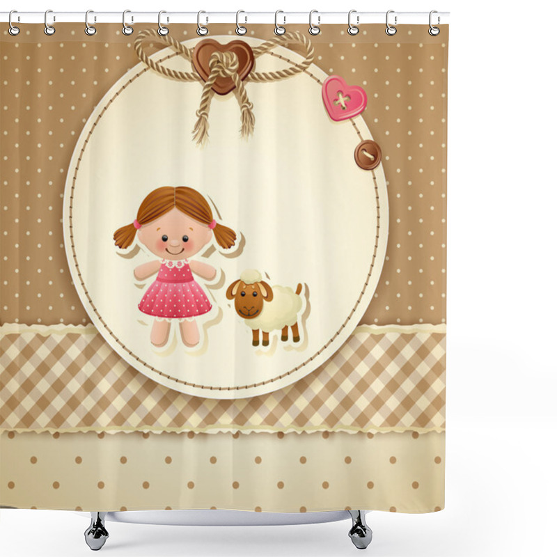 Personality  Baby Shower Invitation Shower Curtains