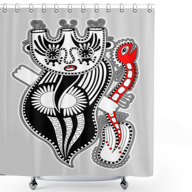 Personality  Fantasy Monster Personage Shower Curtains