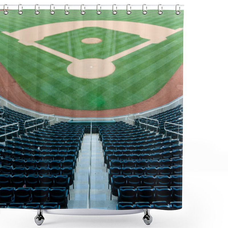 Personality  Baseball Stadium Shower Curtains