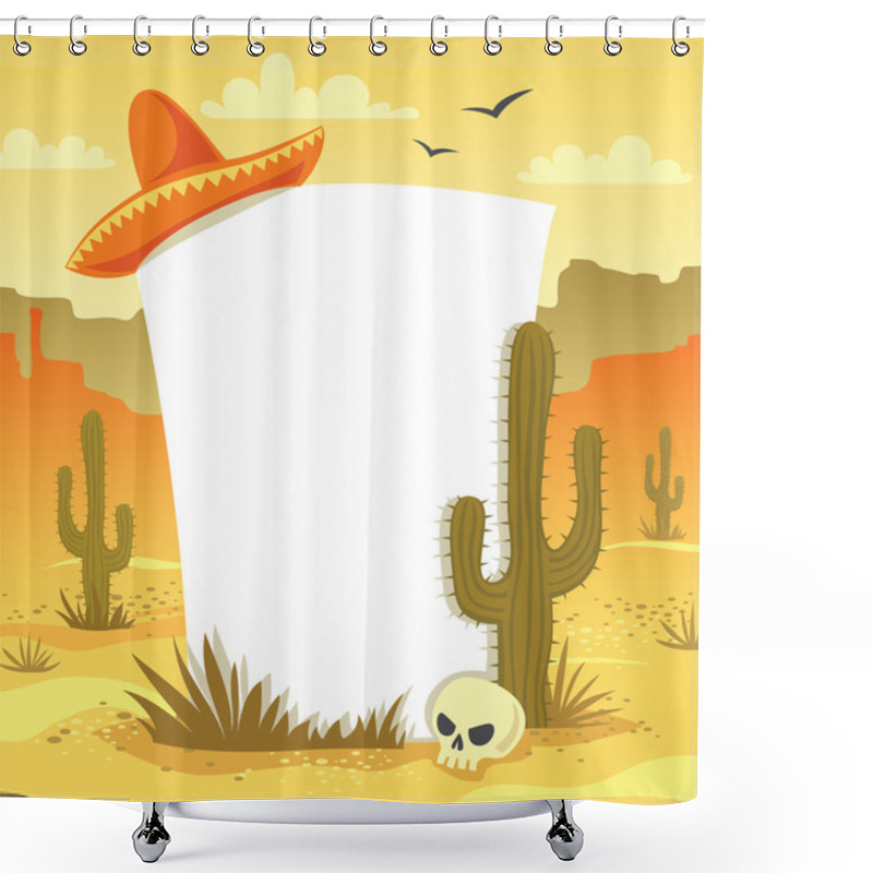 Personality  Mexican Background Shower Curtains