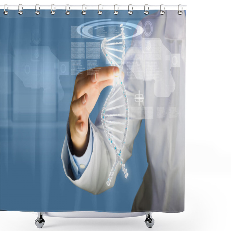 Personality  DNA Molecule Shower Curtains