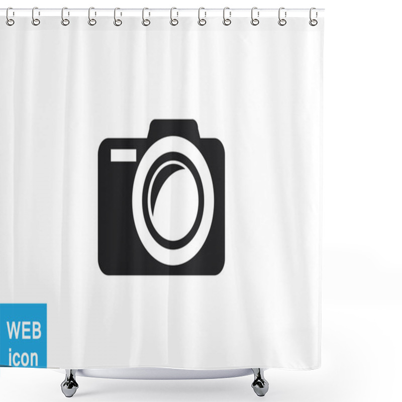 Personality  Photo Camera Icon Shower Curtains