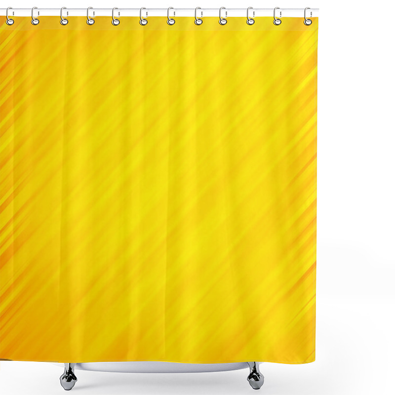 Personality  Yellow Bastract Background Oblique Lines Texture Shower Curtains