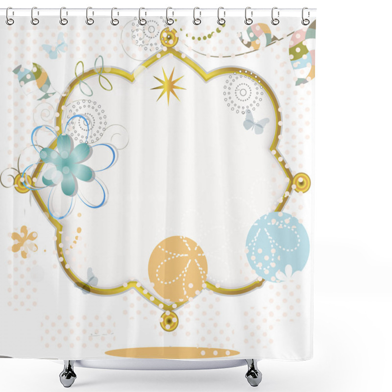 Personality  Summer Frame Shower Curtains