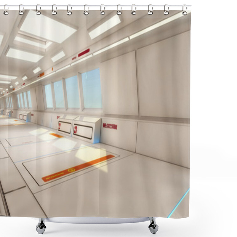 Personality  Futuristic 3d Interior Shower Curtains