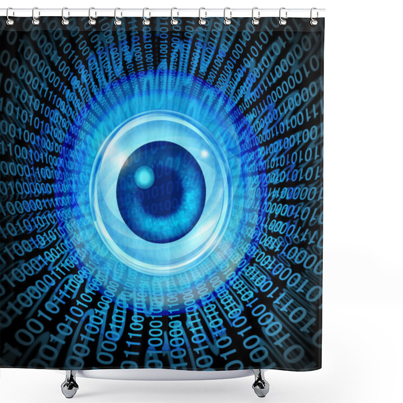 Personality  Digital Vision Shower Curtains