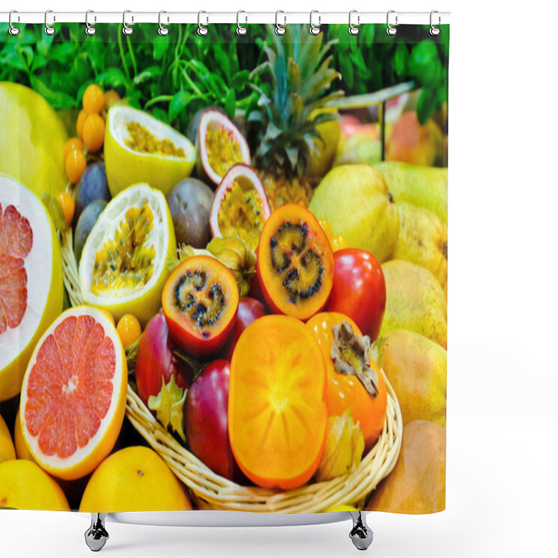 Personality  Exotic Fruits Shower Curtains