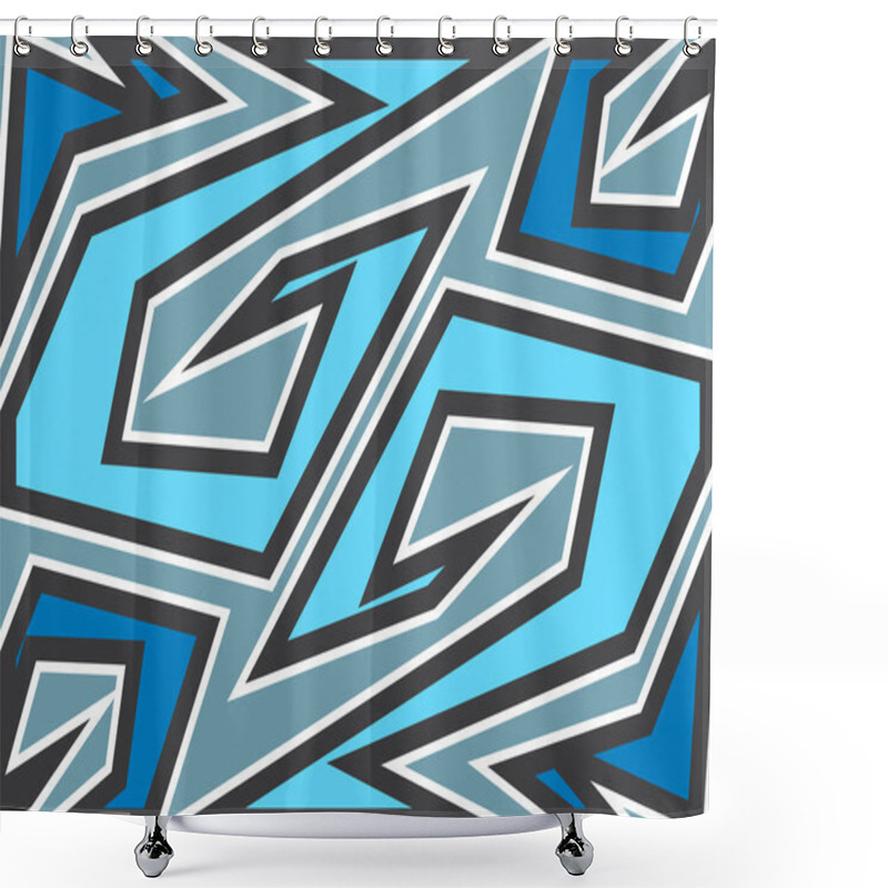 Personality  Abstract Background With Simple Tribal Line Pattern  Shower Curtains