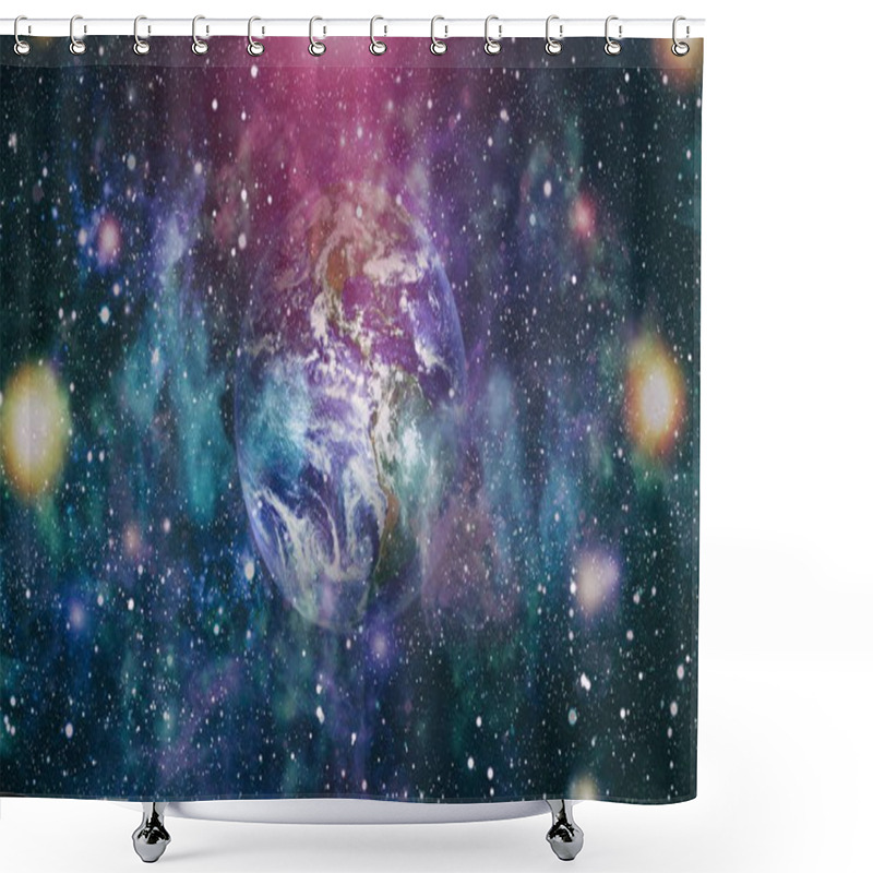 Personality  Planet Earth. Eastern Hemisphere. This Image Elements Furnished By NASA. Shower Curtains