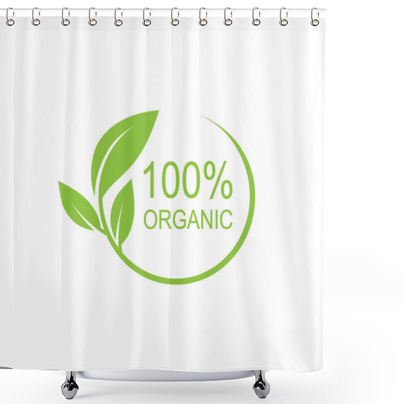 Personality  Organic  Logo Design. Shower Curtains