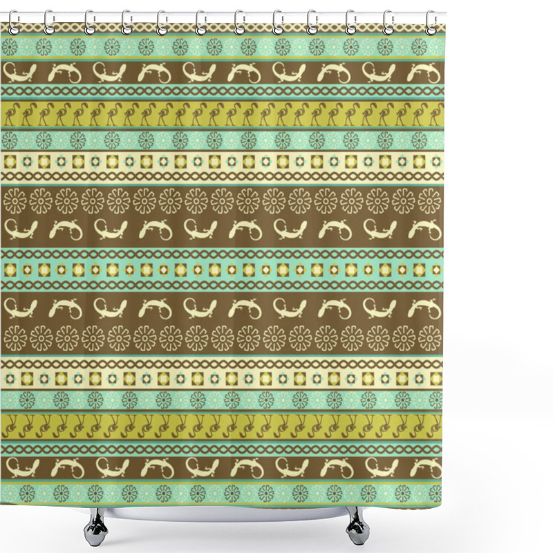 Personality  Texture With Ornaments Shower Curtains