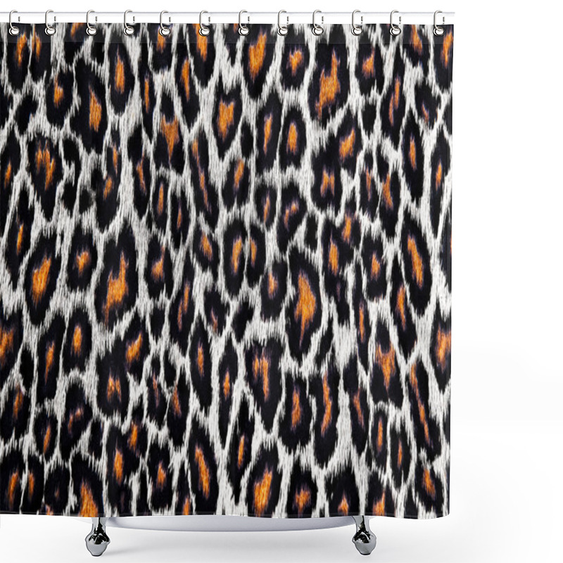 Personality  Snow Leopard, Jaguar, Lynx Skin Background Shower Curtains