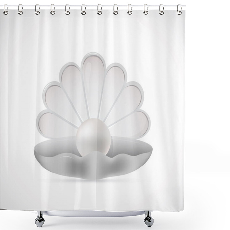 Personality  Shell Pearl Cartoon Shower Curtains