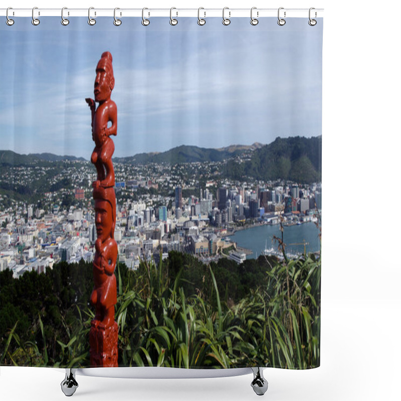 Personality  Maori Sculpture Shower Curtains