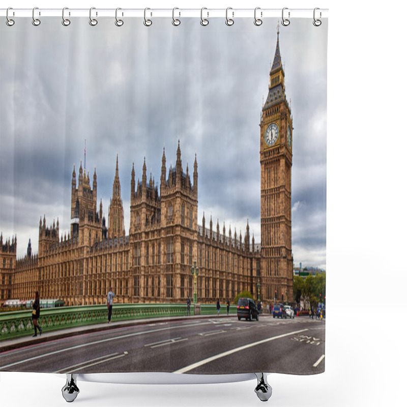 Personality  The Big Ben, And The Houses Of Parliament In London Shower Curtains