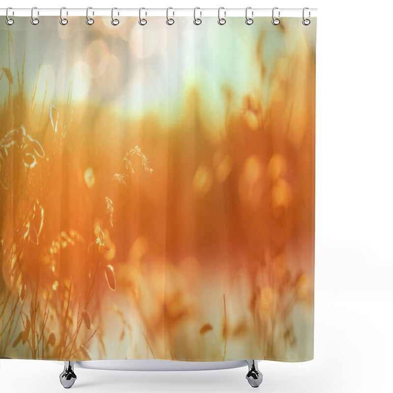 Personality  Sunny Day On The Flowers Meadow. Beautiful Natural Background. Shower Curtains