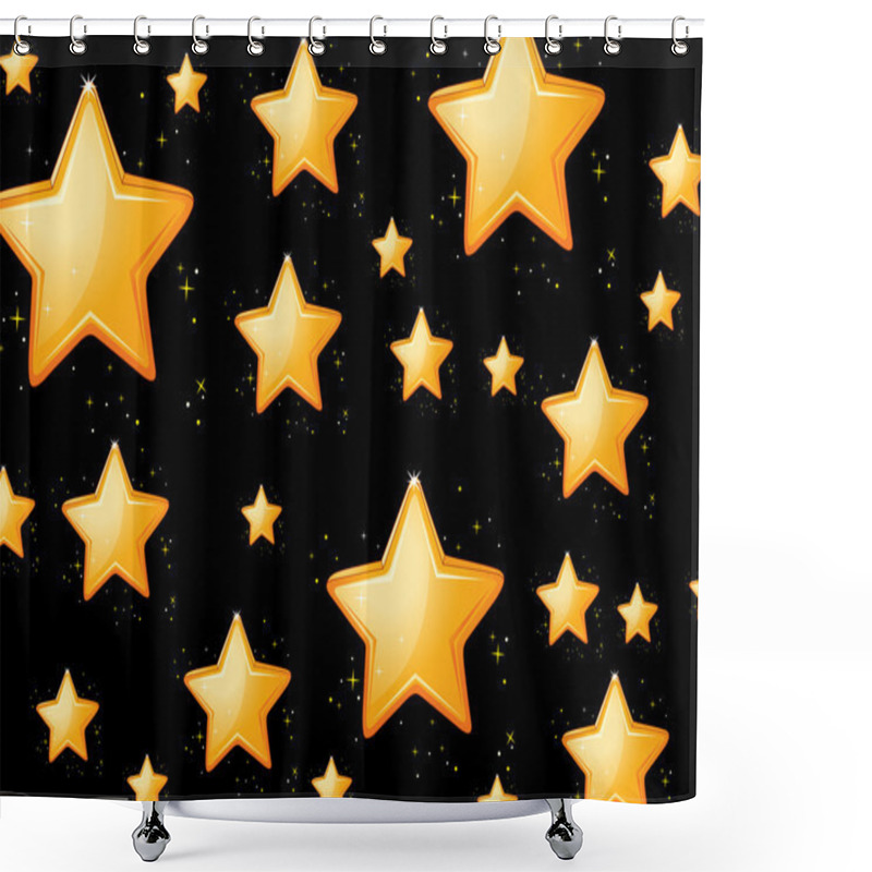 Personality  Stars Shower Curtains